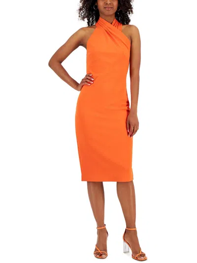 Rachel Rachel Roy Halter Sheath Dress In Tango Red