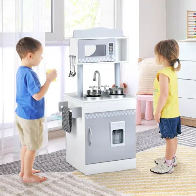 Hivvago Chef Pretend Kitchen Playset With Cooking Oven And Sink For Toddlers