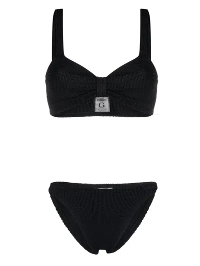 Shop Hunza G Bonnie Bikini Clothing In Black