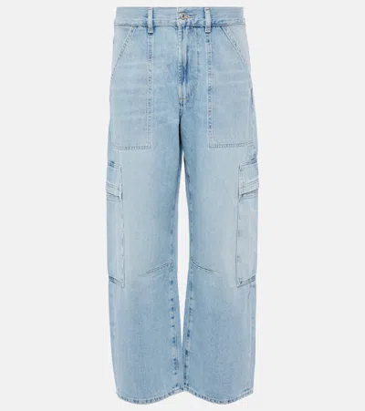 Citizens Of Humanity Marcelle Cargo Pants Cloud Nine In Blue