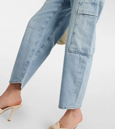 Citizens Of Humanity Marcelle Cargo Pants Cloud Nine In Blue
