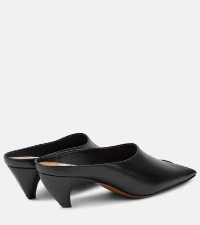 Alaïa 55 Leather Mules In Black