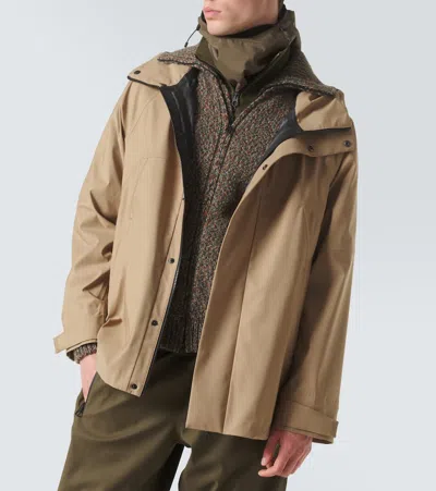 Loro Piana Wool-blend Technical Jacket In Beige