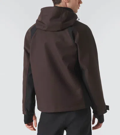 Loro Piana Paneled Wool-blend Jacket In Brown