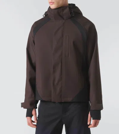 Loro Piana Paneled Wool-blend Jacket In Brown