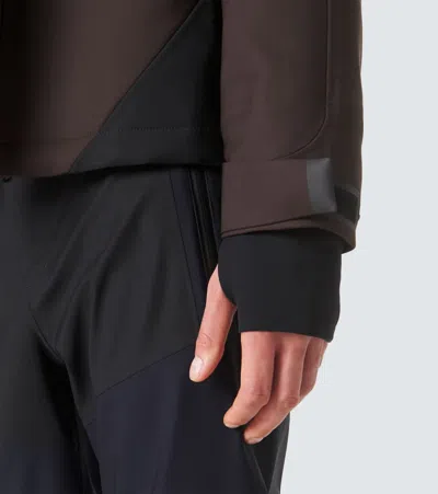 Loro Piana Paneled Wool-blend Jacket In Brown