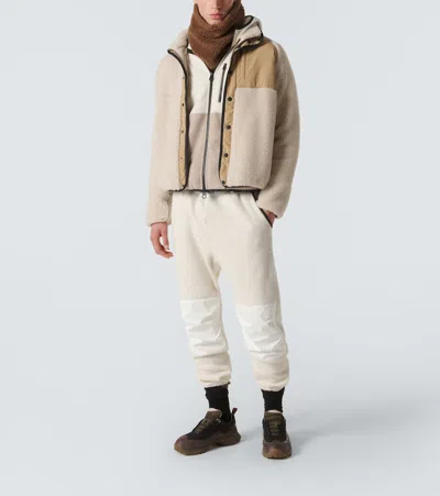 Loro Piana Cashmere And Technical Sweatpants In White