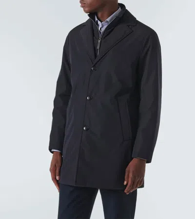 Shop Canali Reversible Blouson In Blue