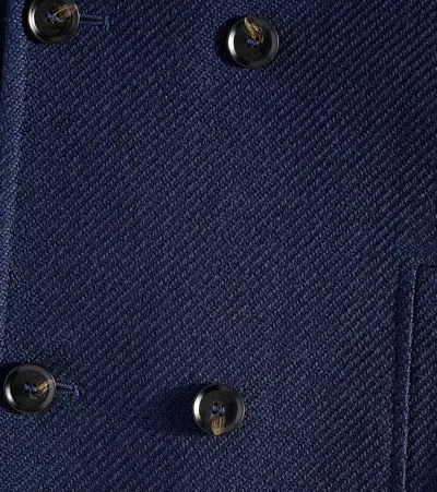 Gucci Wool-blend Coat In Blue