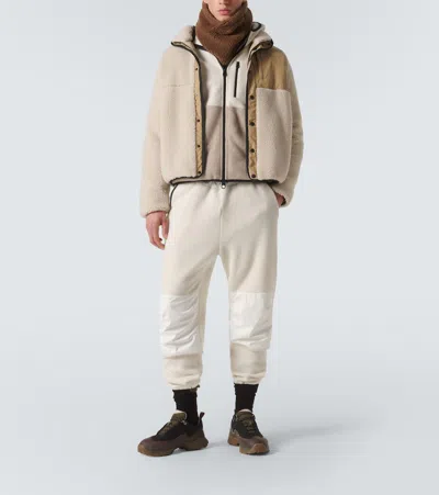 Loro Piana Cashmere Fleece Hoodie In White