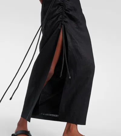Sir Josefina Linen Maxi Skirt In Black