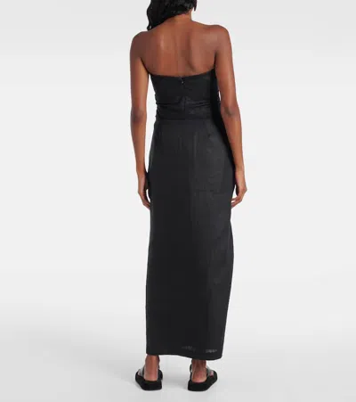 Sir Josefina Linen Maxi Skirt In Black
