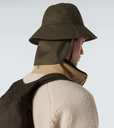 Loro Piana Wool-blend Technical Bucket Hat In Green