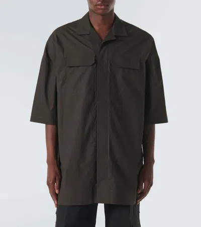 Rick Owens Camicia Shirt In Brown