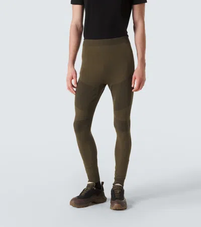 Loro Piana Silk-blend Leggings In Green