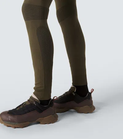 Loro Piana Silk-blend Leggings In Green