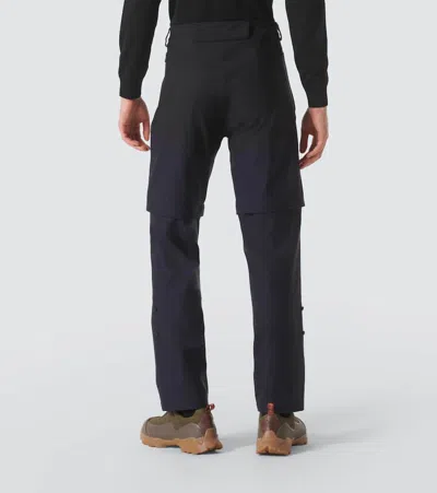 Loro Piana High-rise Wool-blend Track Pants In Black