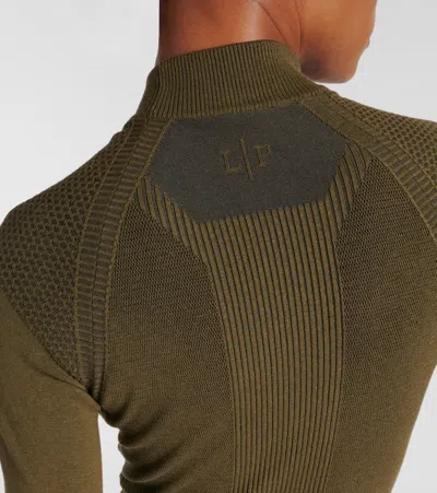 Loro Piana Ribbed-knit Silk-blend Sweater In Green