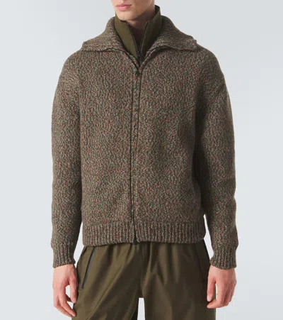 Loro Piana Cashmere Zip-up Sweater In Multicoloured