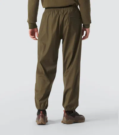 Loro Piana Wool-blend Technical Sweatpants In Green
