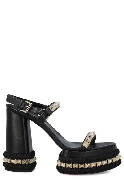 Shop Christian Louboutin Superaclou Stud Embellished Sandals In Black