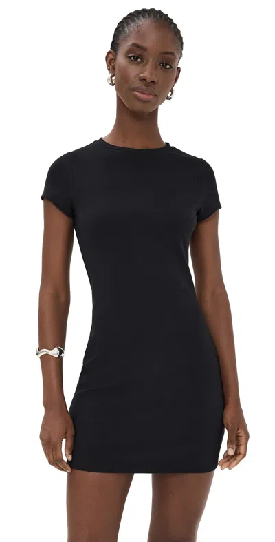 Reformation Nadia Knit Dress Black In Black