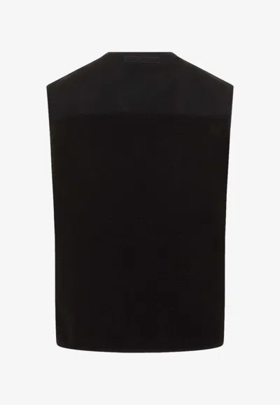 Givenchy Men's Mix Material Vest 4g Pocket In Black
