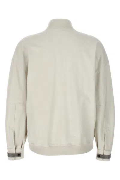 Shop Brunello Cucinelli Women 'monile' Sweatshirt In Gray