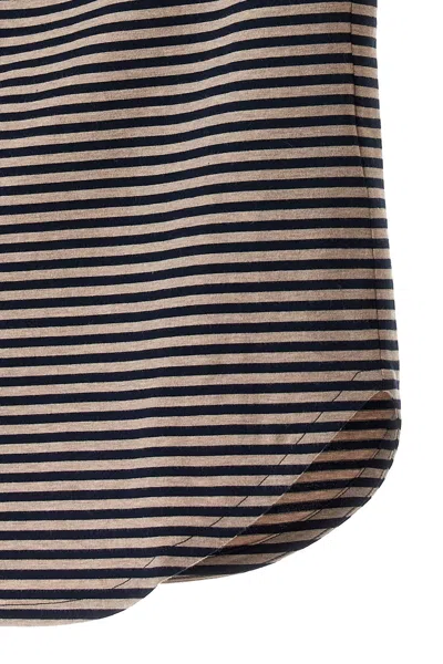 Shop Brunello Cucinelli Women Striped T-shirt In Multicolor