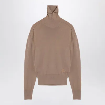 Burberry Beige Turtleneck Sweater In Brown