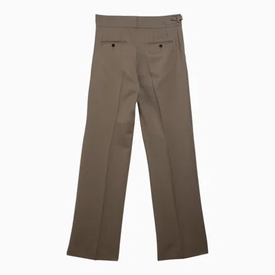 Dolce & Gabbana Dolce&gabbana Beige Wool Tailored Trousers Men In Cream