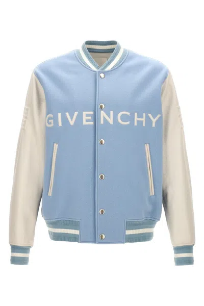 Shop Givenchy Men '' Bomber Jacket In Blue