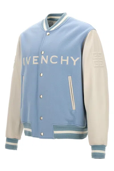 Shop Givenchy Men '' Bomber Jacket In Blue