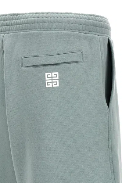Givenchy Logo Print Bermuda Shorts In Blue