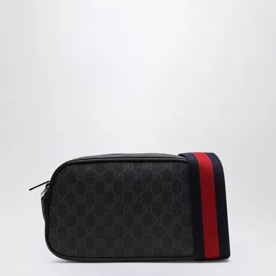 Gucci Black Gg Supreme Crossbody Bag In Black