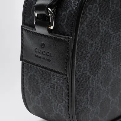 Gucci Black Gg Supreme Crossbody Bag In Black