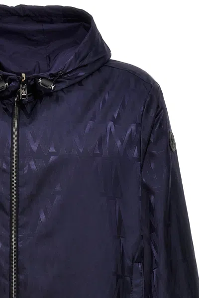Shop Moncler Men 'lepontine' Reversible Jacket In Blue