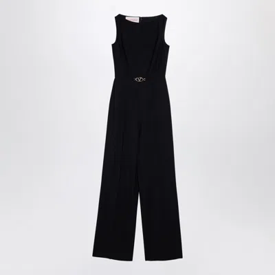 Shop Valentino Navy Blue Wool Suit Women