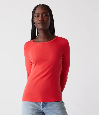 Michael Stars Dakota 3/4 Sleeve Tee In Spritz