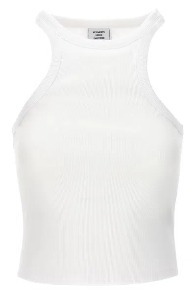 Shop Vetements Women 'racing' Tank Top In White