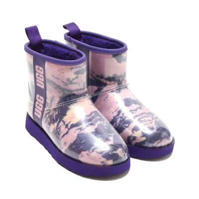 Ugg Women's Classic Clear Mini Marble Boot In Violet Night In Multi