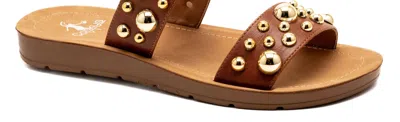 Corkys Footwear Women's Dome N Atrix Sandal In Cognac In Green