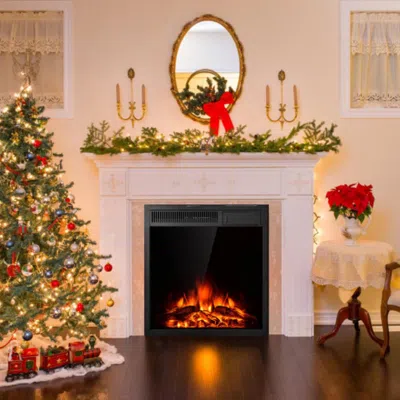Hivvago 22.5 Inch Electric Fireplace Insert Freestanding And Recessed Heater