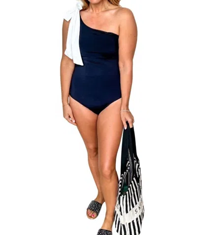 Michelle Mcdowell Mia Swimwear In Black/white In Multi