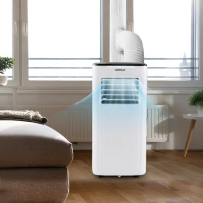 Hivvago 3-in-1 9000 Btu Air Conditioner With Dehumidifier And 24h Timer-white
