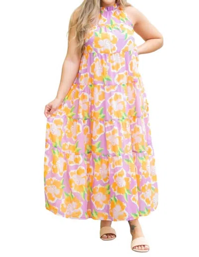 Michelle Mcdowell Bethany Dress In Sea Flower Lilac In Multi