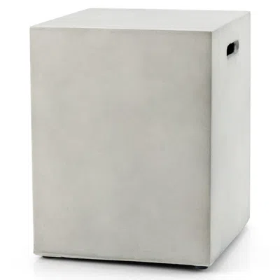 Hivvago Propane Tank Cover Hideaway Table For Standard 20 Pounds Propane Tank-gray