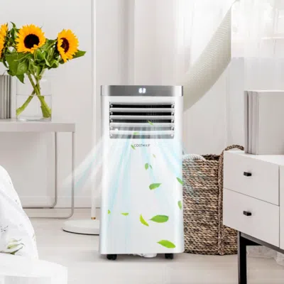 Hivvago 8000 Btu 3-in-1 Portable Air Conditioner With Remote Control-white