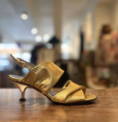 Amalfi By Rangoni Tirana Twisted 2band Sandal - Medium Width In Gold In Gold
