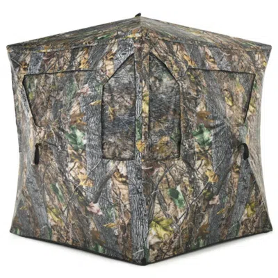 Hivvago 3 Person Portable Pop-up Ground Tent With Ports And Carrying Bag